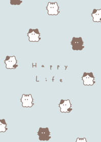 แมวน้อย. light blue beige