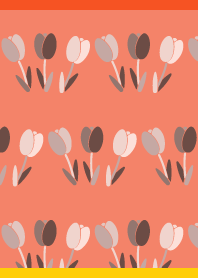 Three monochrome tulips on R&Y