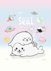 แมวน้ำน่ารักสีพาสเทล