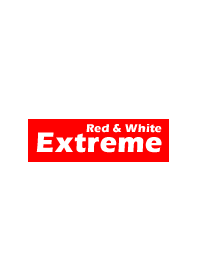 【極シンプル】EXTREAM RED & White