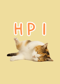 すやすや三毛猫｜くすみイエローHP1#3