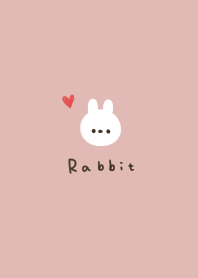 pink beige.white. Rabbit.