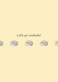 Walking Hedgehog -yellow-