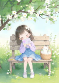 可愛的女孩和一本書 V.6