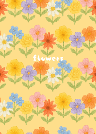 Flowers a la carte05 brown&yellow