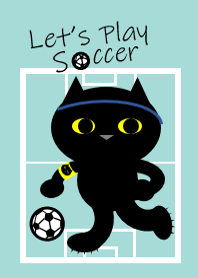 He is MI-TARO.He plays soccer.