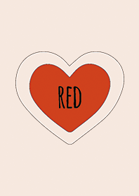 Red 1 (Bicolor) / Line Heart