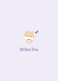 Shiba Inu3 Musical note [Purple]