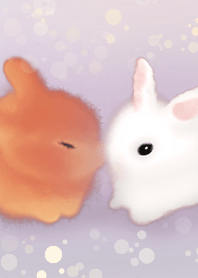 Valentine's Day-Couple Rabbit 1.1 Purple