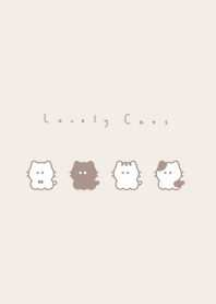 4 whisker cats (line)/mild beige