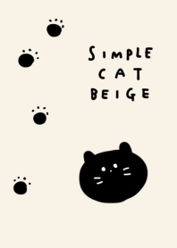 Simple cat black beige.