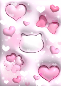 超運気アップ恋愛運上昇ぷっくりハートpink