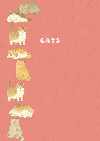 Cats are soothing03 on red