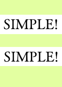 SIMPLE!SIMPLE!-YELLOW GREEN-BEIGEj