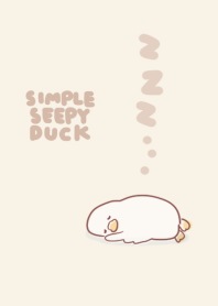 simple sleepy duck beige.