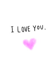 I LOVE YOU.とハート
