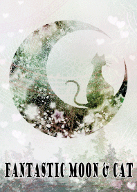 Fantastic Moon & Cat 5-White-(50coins)