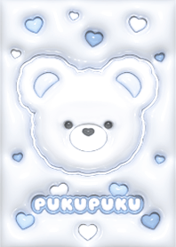 PUKUx2 TeddyBear  - Snow Blue