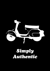 Simply Authentic Scooter Black-White
