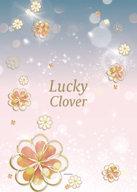 Beige Blue : Lucky clover