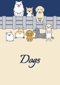 Animal 005-2 (dog/Beige/Blue)