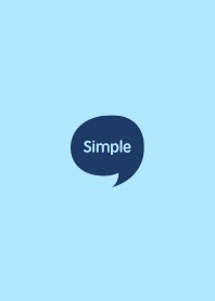 The Simple Speech bubble Blue No.2-01