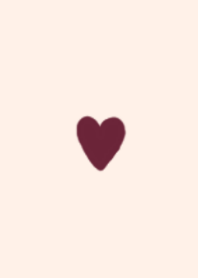 HEART -BURGUNDY