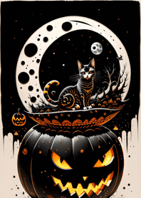 halloween cat 3398F7