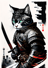 Samurai Kucing Ukiyo-e 4