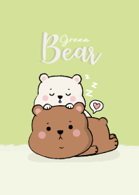 หมีคู่รักสีเขียว V.3