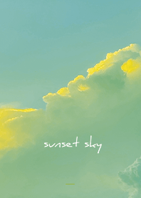 Yellow Green : sunset