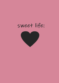 sweet life (black deeppink)
