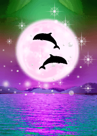 Lucky Strawberry Moon Double Dolphins 18 Line Theme Line Store