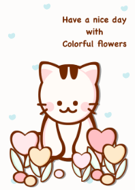 Pastel heart flowers 20