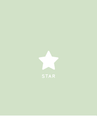 Simple Lucky Star -Dull Sage Green&White