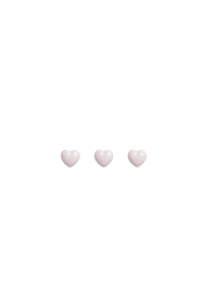 軟Q愛心. white pink