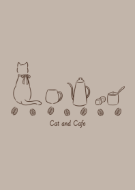 Cat and Cafe -mocha beige-