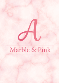 A-Marble&Pink-Initial