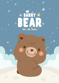 ลูกหมีแบร์รี่ ตัวกลม น่ารัก สีฟ้า