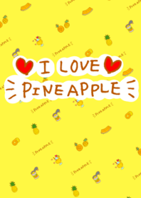 Fashionable pineapple theme