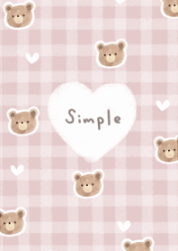 Cute cute simple bear15