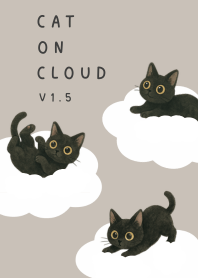 Black Cat on Cloud coffee brown V1.5