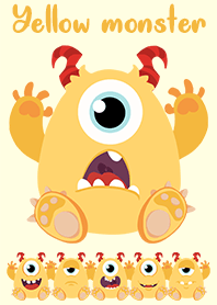 cute little yellow monster