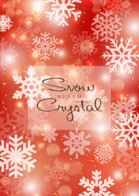 -Snow Crystal- RED CHRISTMAS