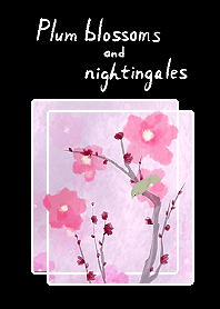Plum blossoms and nightingales