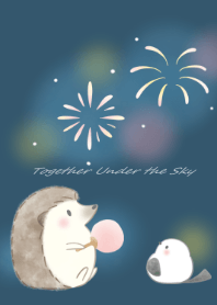Hedgehog&Shimaenaga:Fireworks