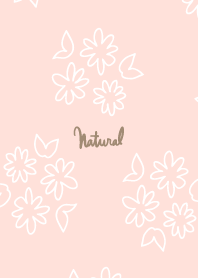 white line round flower2 from Japan