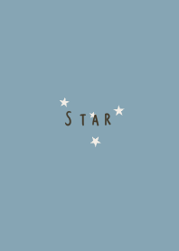 Blue beige and a little star.