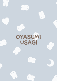 おやすみうさぎ #パターン #スカイグレー