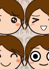 笑顔になるショートヘア女子の着せかえ